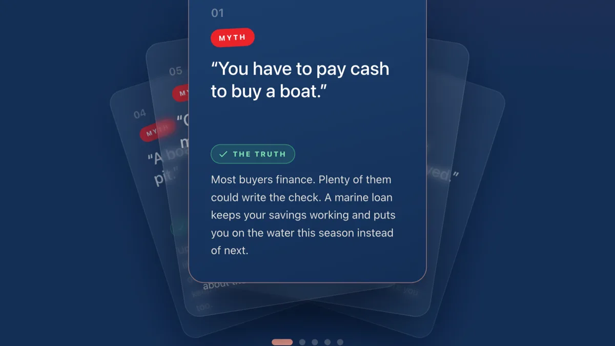 A deck of common boat-financing myths, busted
