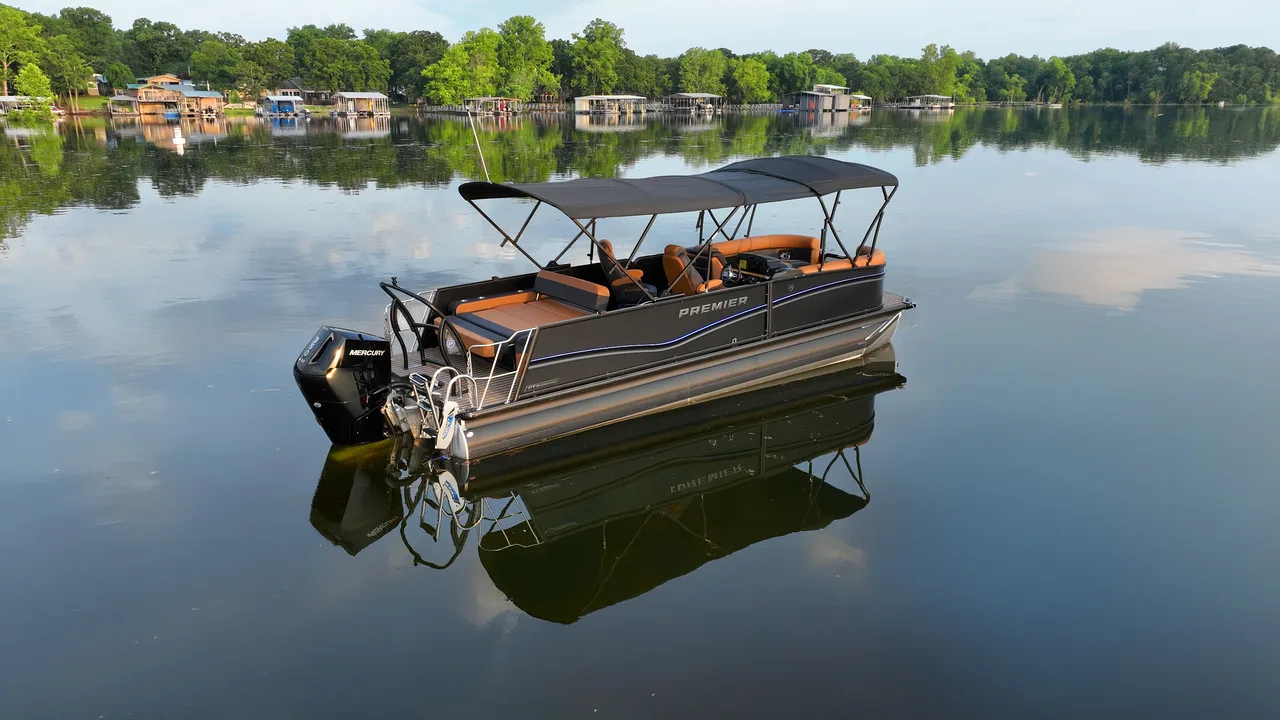 Premier Luxury Pontoon on the water